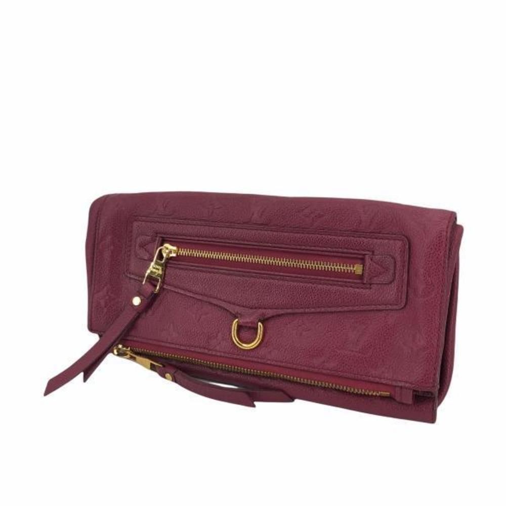 Louis Vuitton Petityanto Monogram Emplant Aurore Purple Clutch Bag